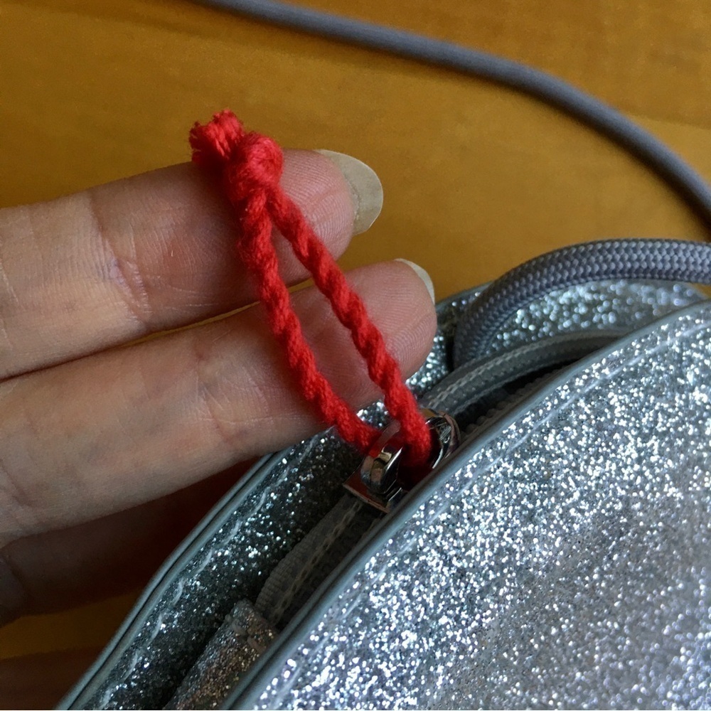 Silver Glitter Rainbow Zip Purse - Picture 9 of 14